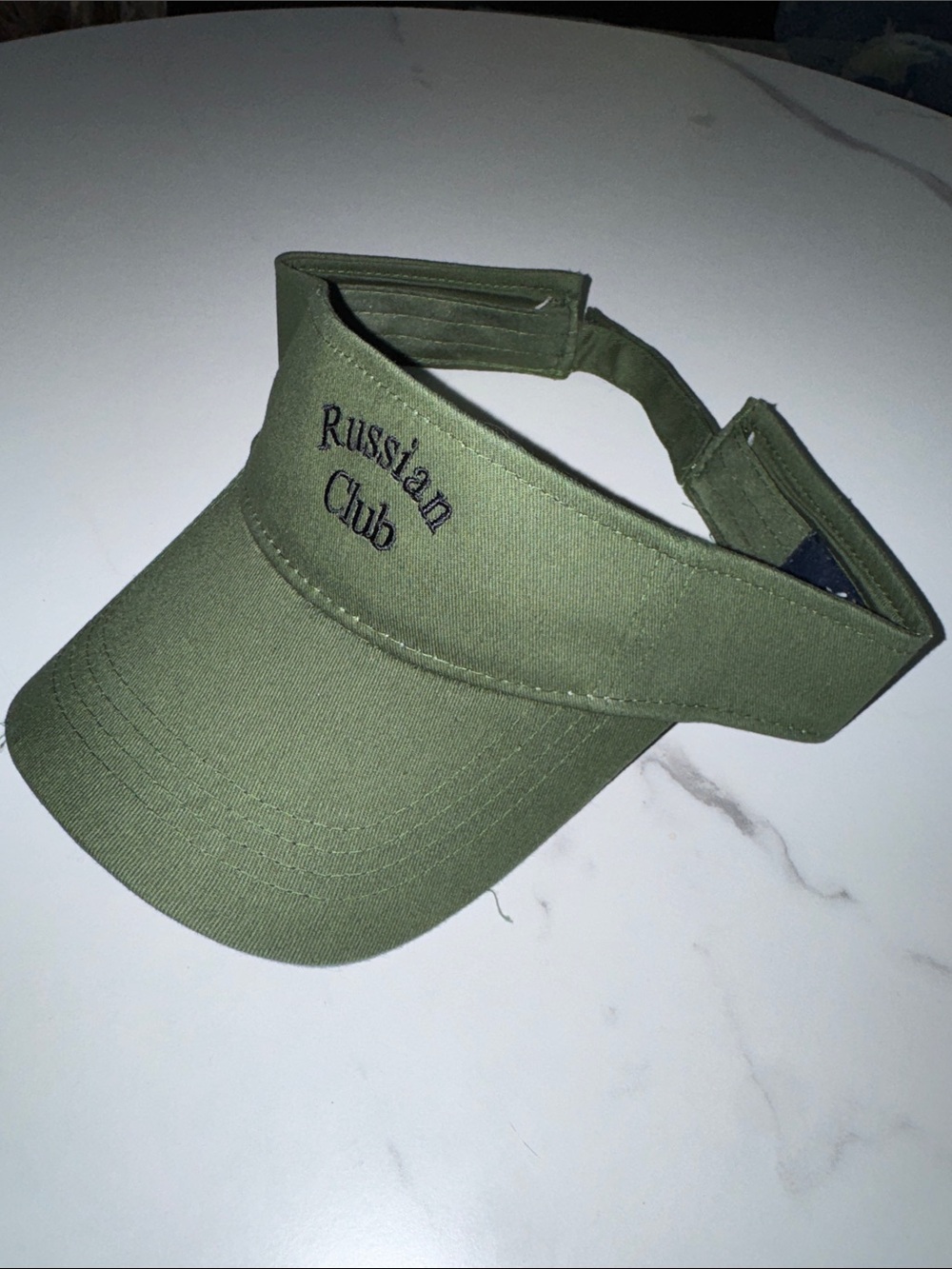 Russian Club Olive Green Visor